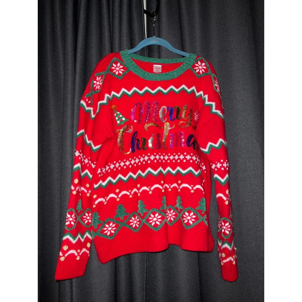 Ugly Christmas Sweater Xmas Size Large