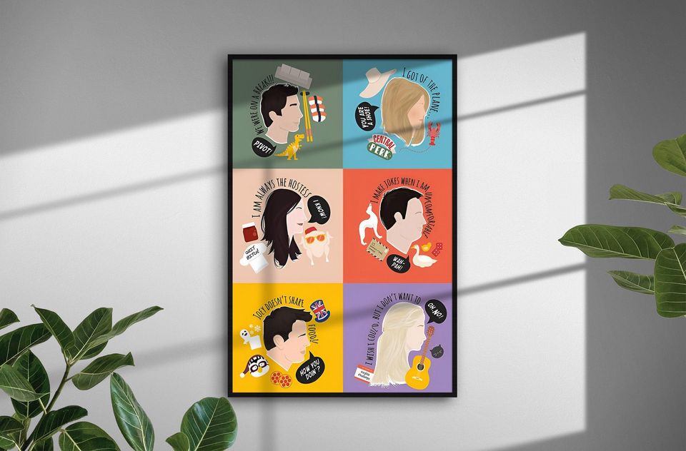 Friends Poster | TV Series Poster | Room Decor | Wall Decor
