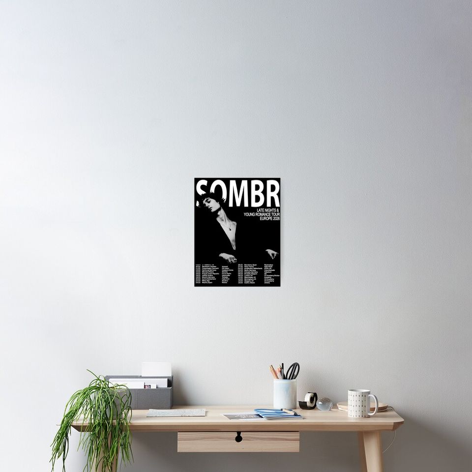 SOMBR EUROPE TOUR 2026 Poster