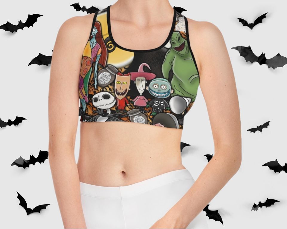 Nightmare Before Christmas Sports Bra