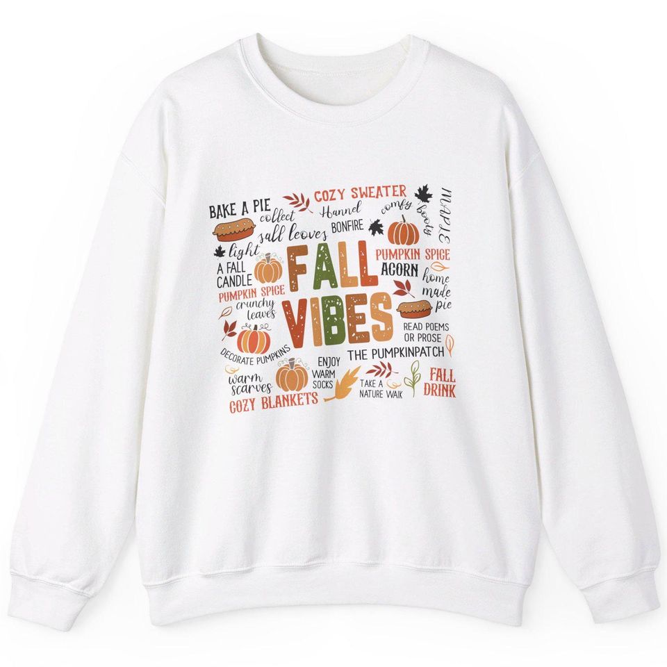 Retro Fall Vibes Sweatshirt, Thanksgiving Pullover, Holiday Season Shirt