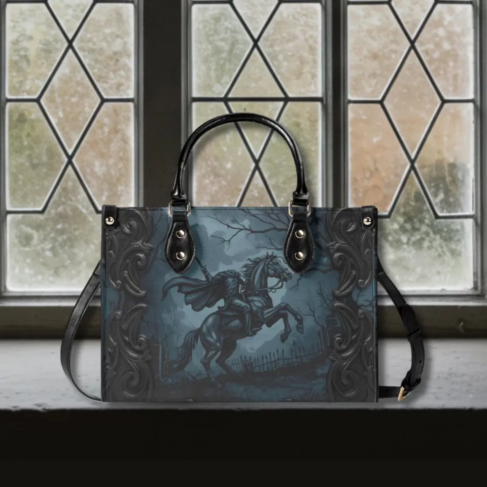 Headless Horseman Handbag Gothic Purse Spooky Gothic Bag