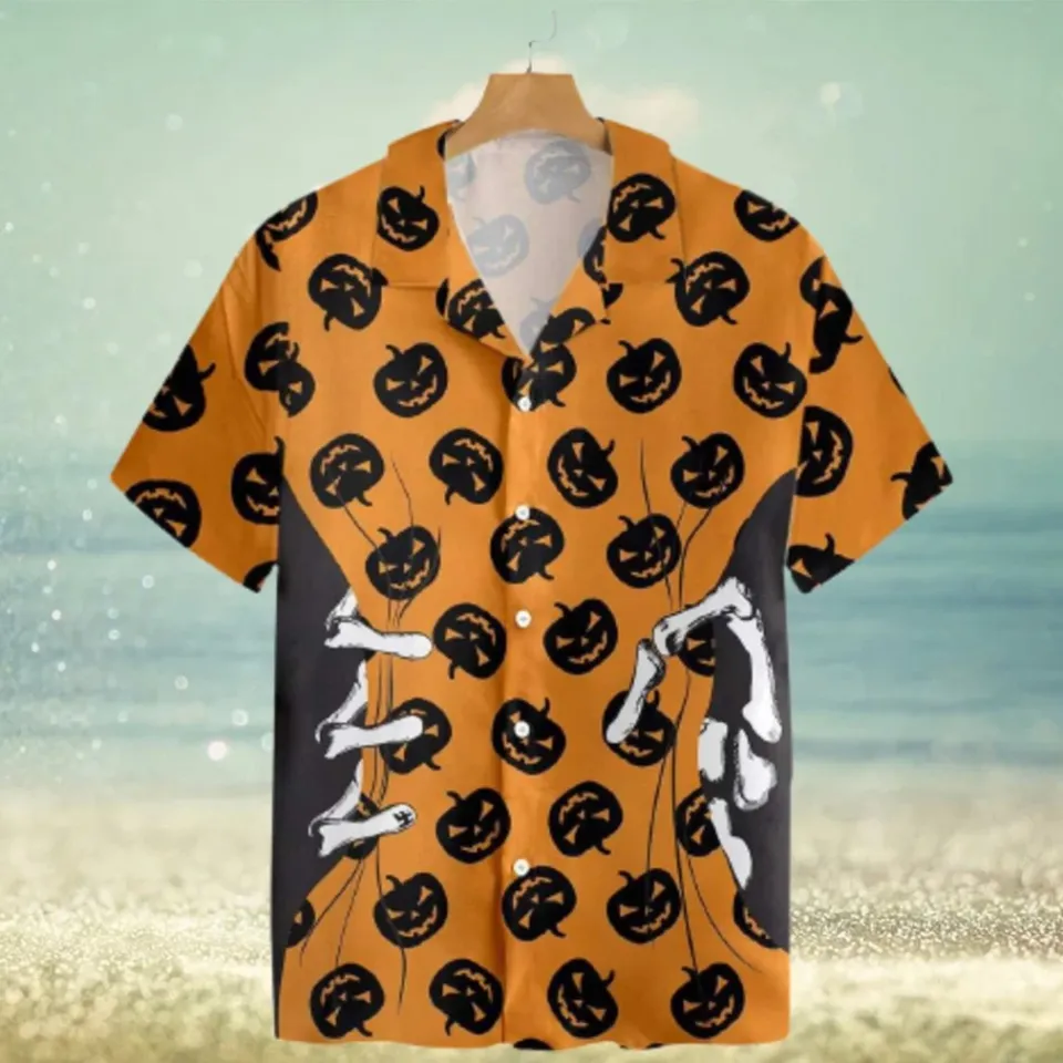 Halloween Skeleton Hand Hawaiian Shirt