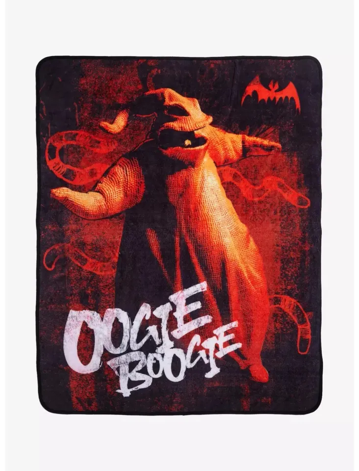 Nightmare Before Christmas Oogie Boogie Throw Blanket 48x60 Soft Fleece New