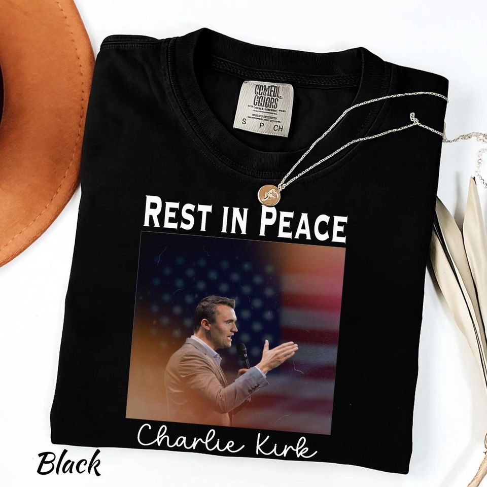 thumbnail interactive-video image 1 of RIP Charlie Kirk Shirt, Stand With Charlie Kirk, RIP Charlie Kirk 1 of 12