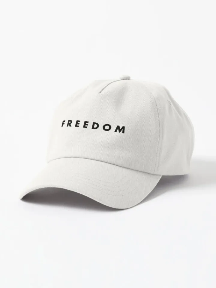 Charlie Kirk Freedom Hat - White - Turning Point USA Baseball Cap