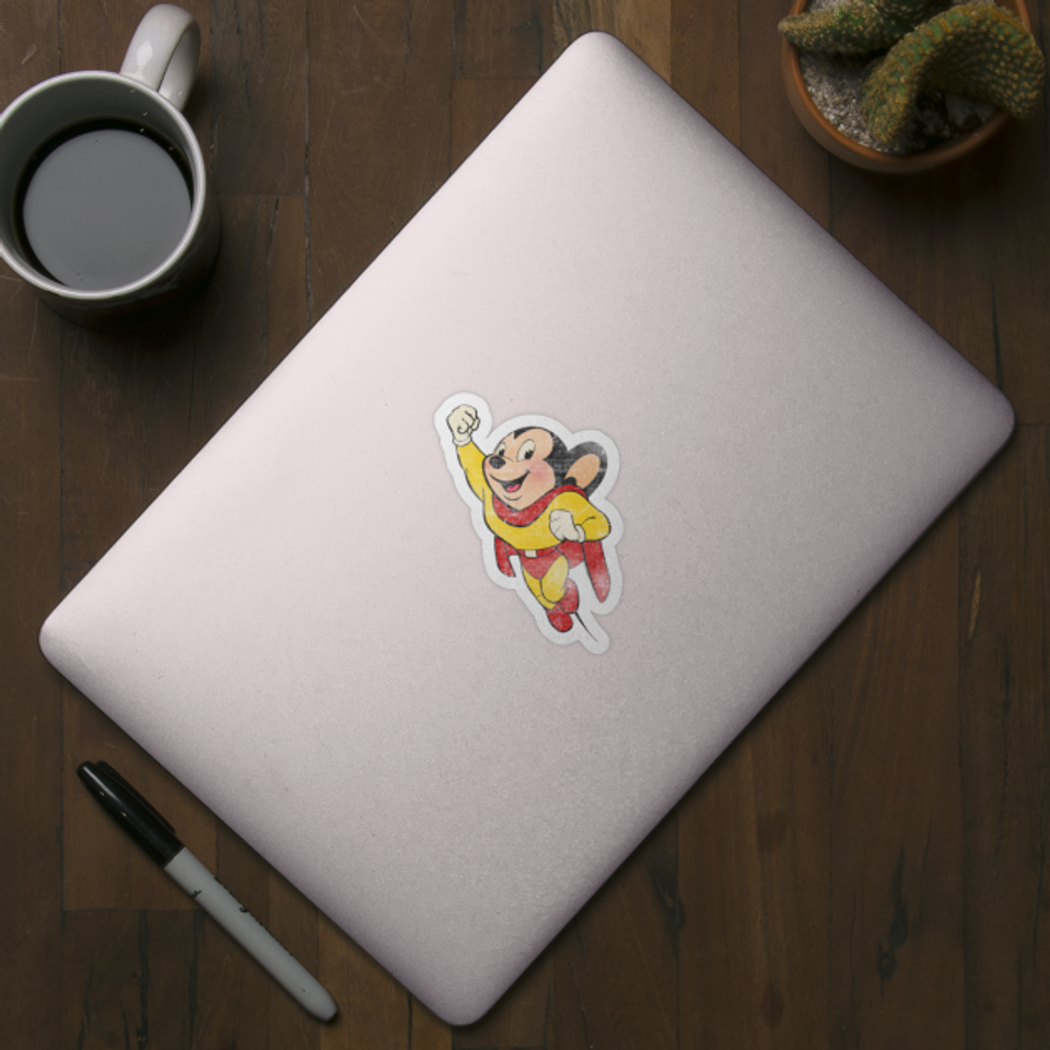 MIGHTY MOUSE - Vintage - Robzilla - Sticker