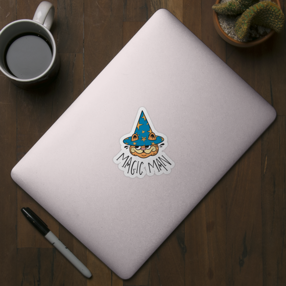 Magic Man - Wizard - Sticker