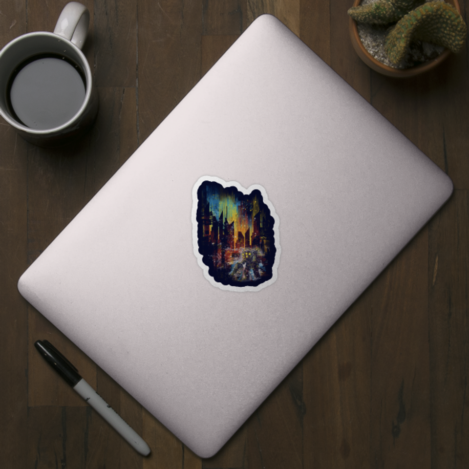 leaving rapture - Bioshock - Sticker