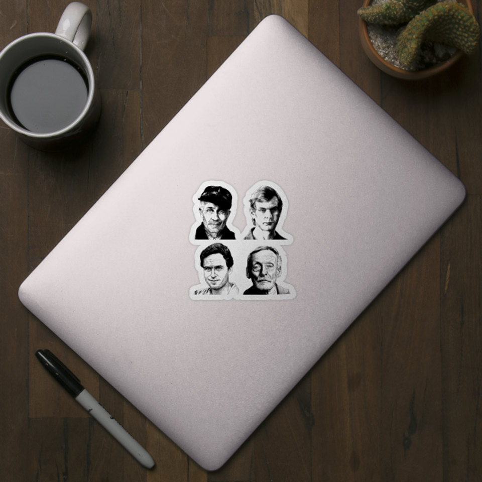 American Serial Killer - Ted Bundy - Sticker