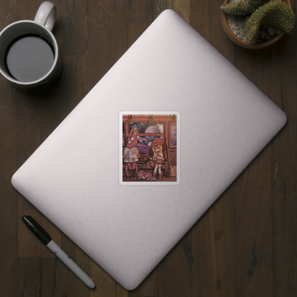 Magic train - Witch - Sticker