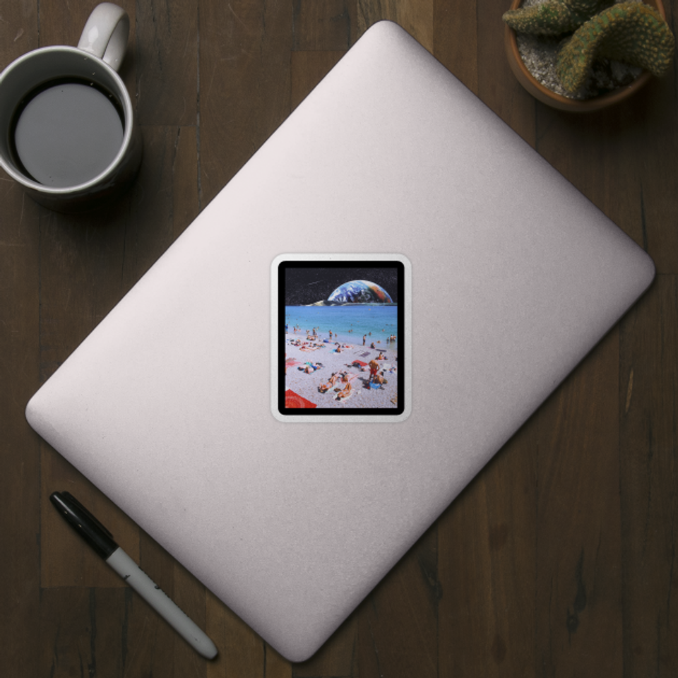 Bare skin - Beach - Sticker