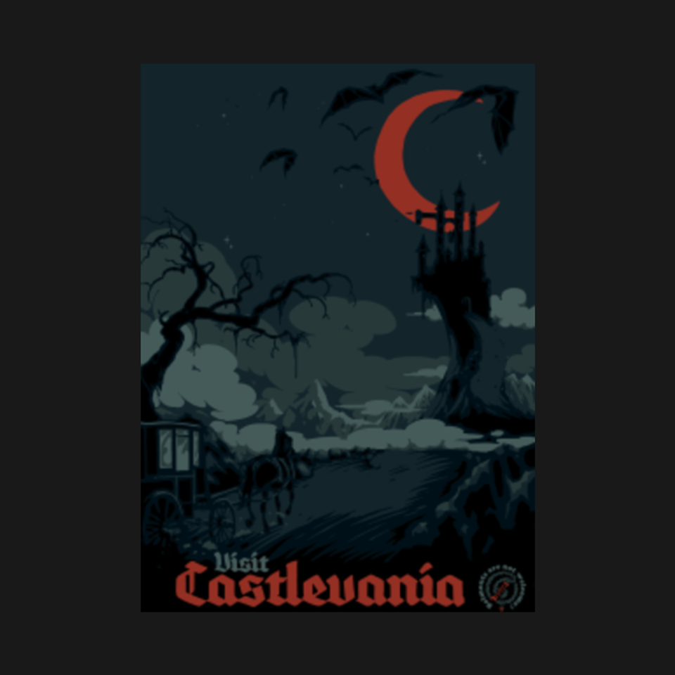 visit castlevania - Vintage - T-Shirt