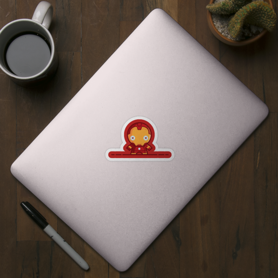 Man in Machine - Iron Man - Sticker