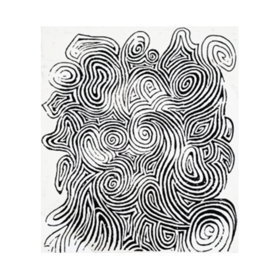 Psychedelic Optical Illusion Patterns - Jerry Garcia Face Zebra Stripes / Swirls - Psychedelic - T-Shirt