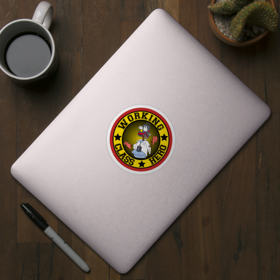 WORKING CLASS HERO - Homer Simpson - Sticker