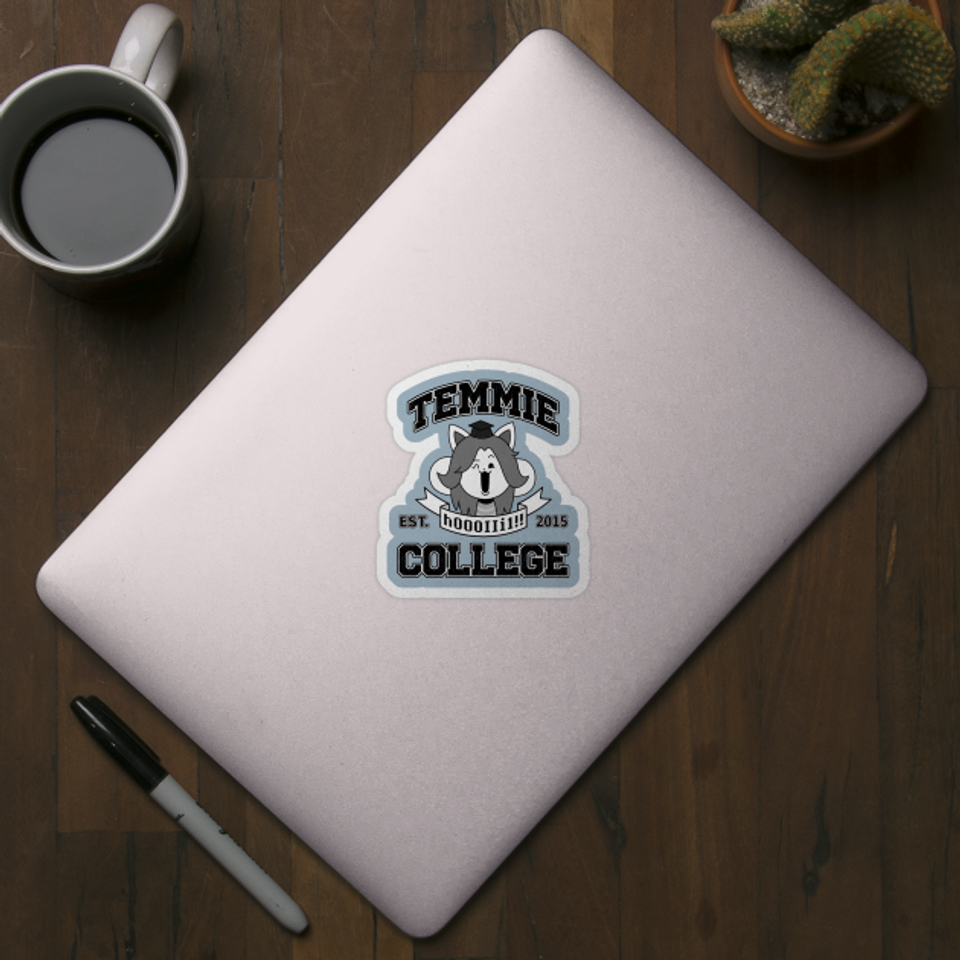 Temmie College - Undertale - Sticker