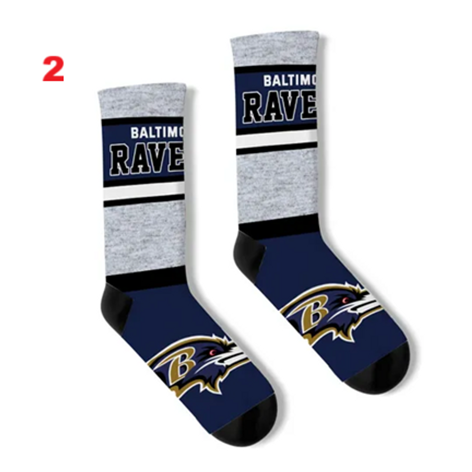 football Baltimore Ravens Gift Set OSFM Socks Double Deuce Lamar Jackson MED