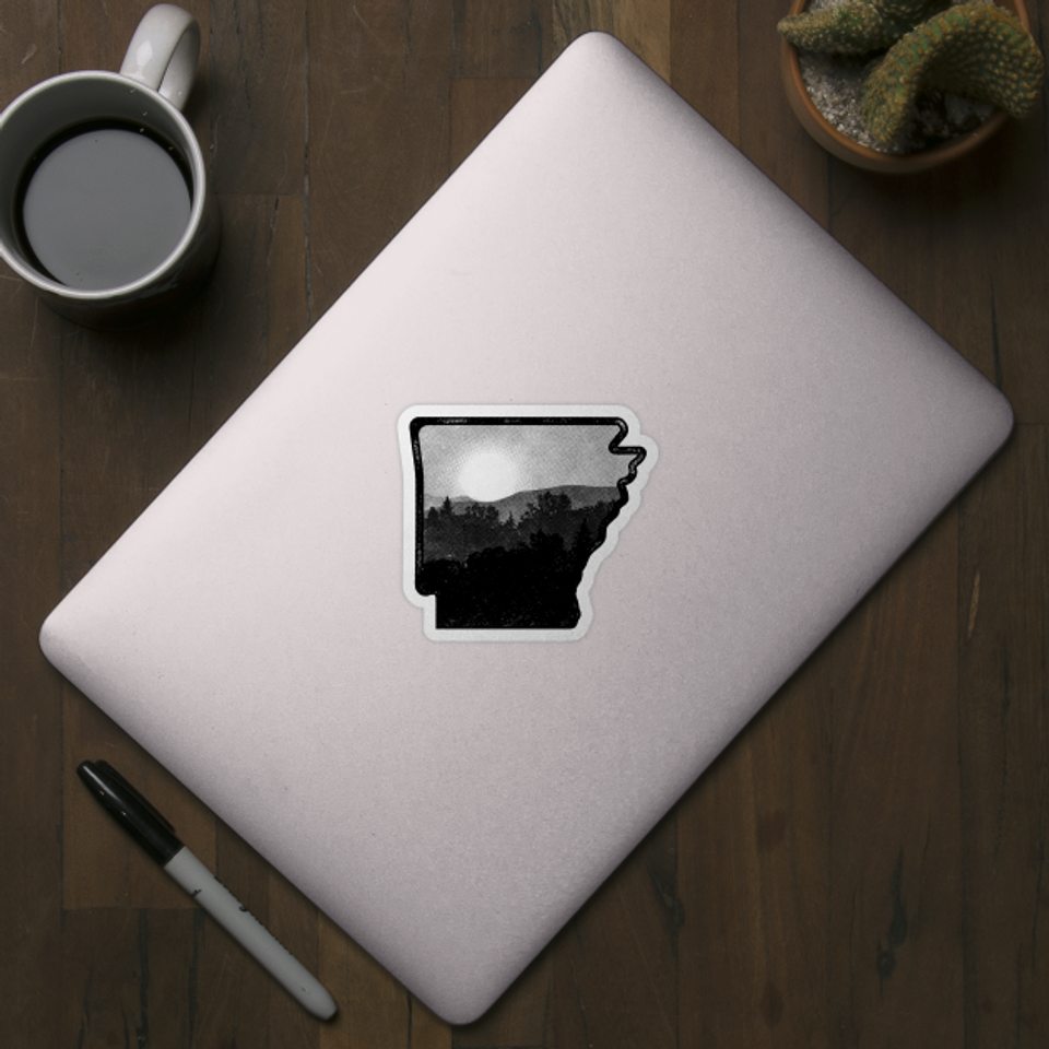 Rustic Arkansas Sunrise - Arkansas - Sticker