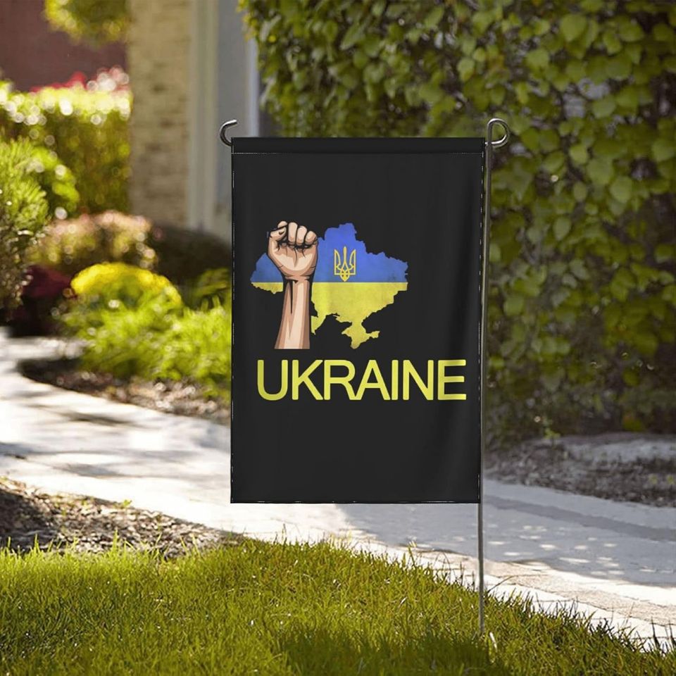 Pray For Ukraine Double Sided Rustic Farmland Yard Lawn Garden Flag