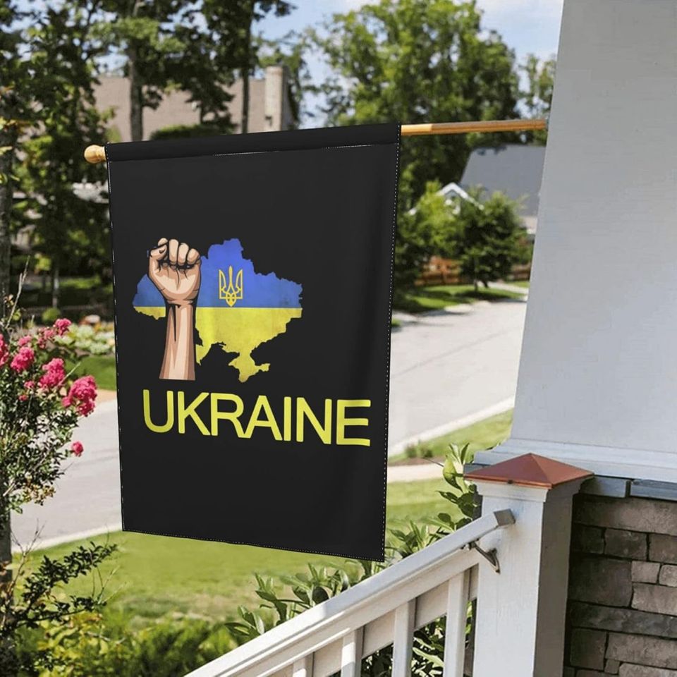Pray For Ukraine Double Sided Rustic Farmland Yard Lawn Garden Flag