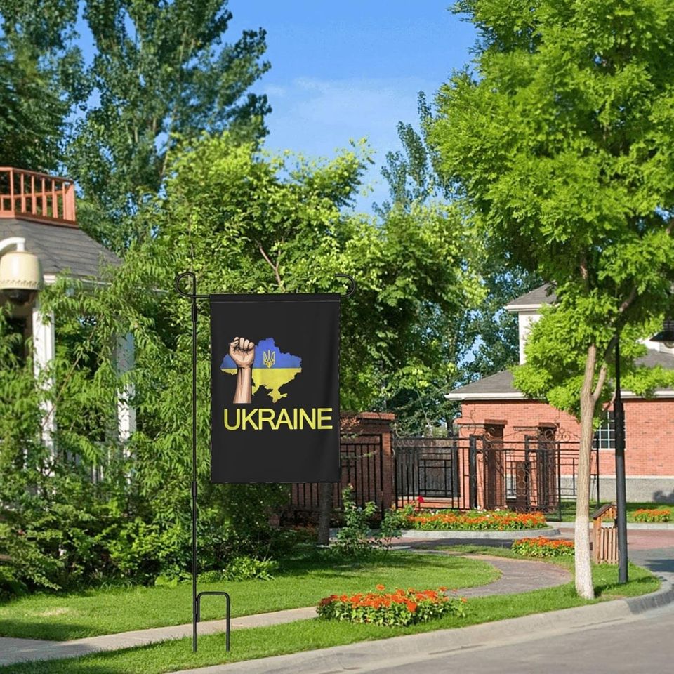 Pray For Ukraine Double Sided Rustic Farmland Yard Lawn Garden Flag
