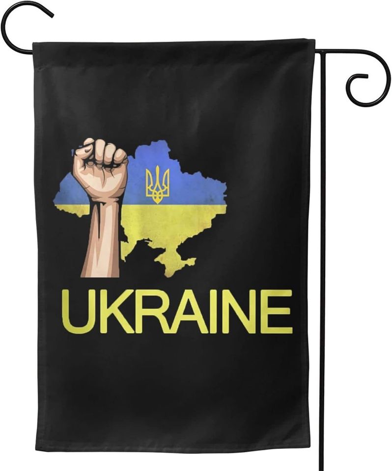 Pray For Ukraine Double Sided Rustic Farmland Yard Lawn Garden Flag