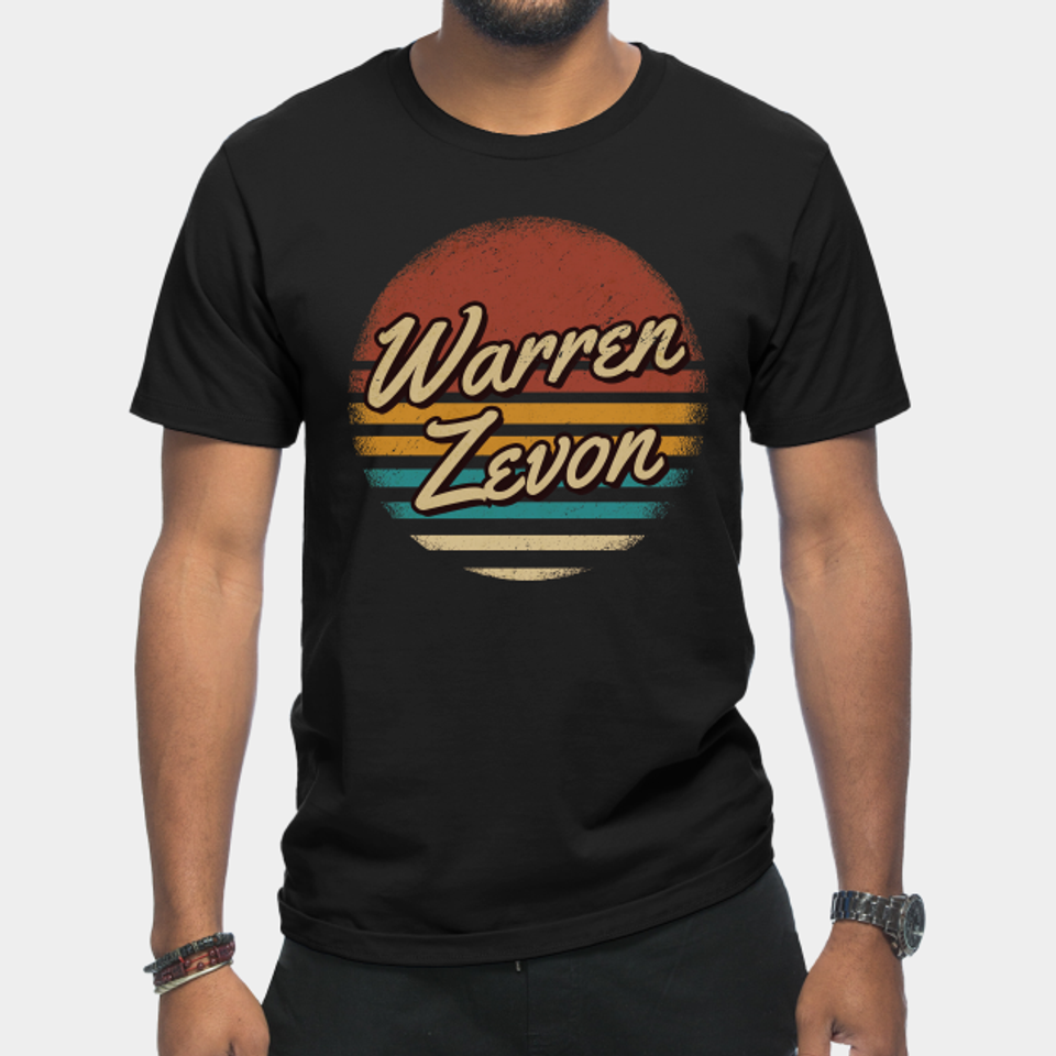 Warren Zevon Retro Style - Warren Zevon - T-Shirt