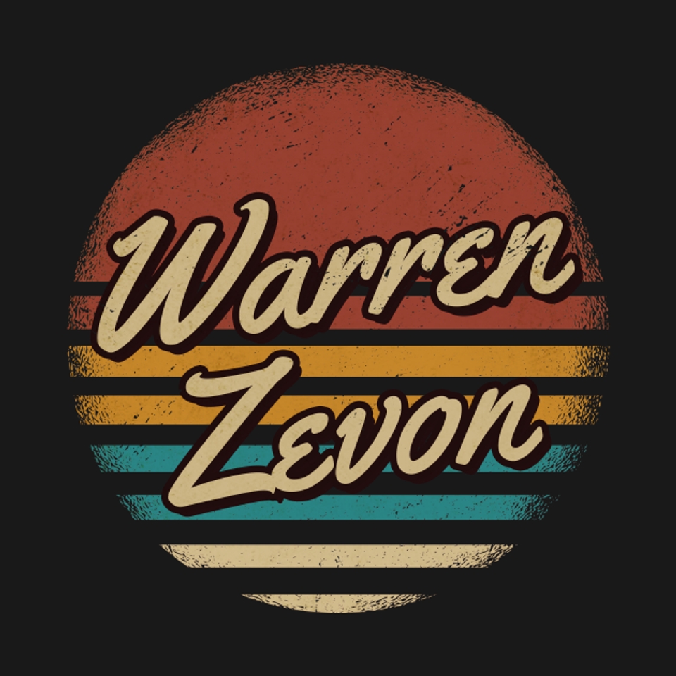 Warren Zevon Retro Style - Warren Zevon - T-Shirt