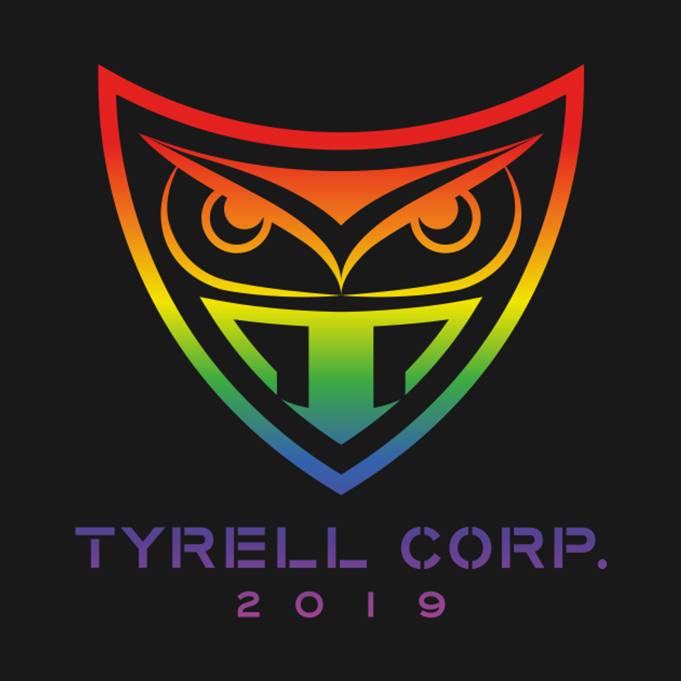 Blade Runner Tyrell Logo (rainbow effect) - Blade Runner - T-Shirt