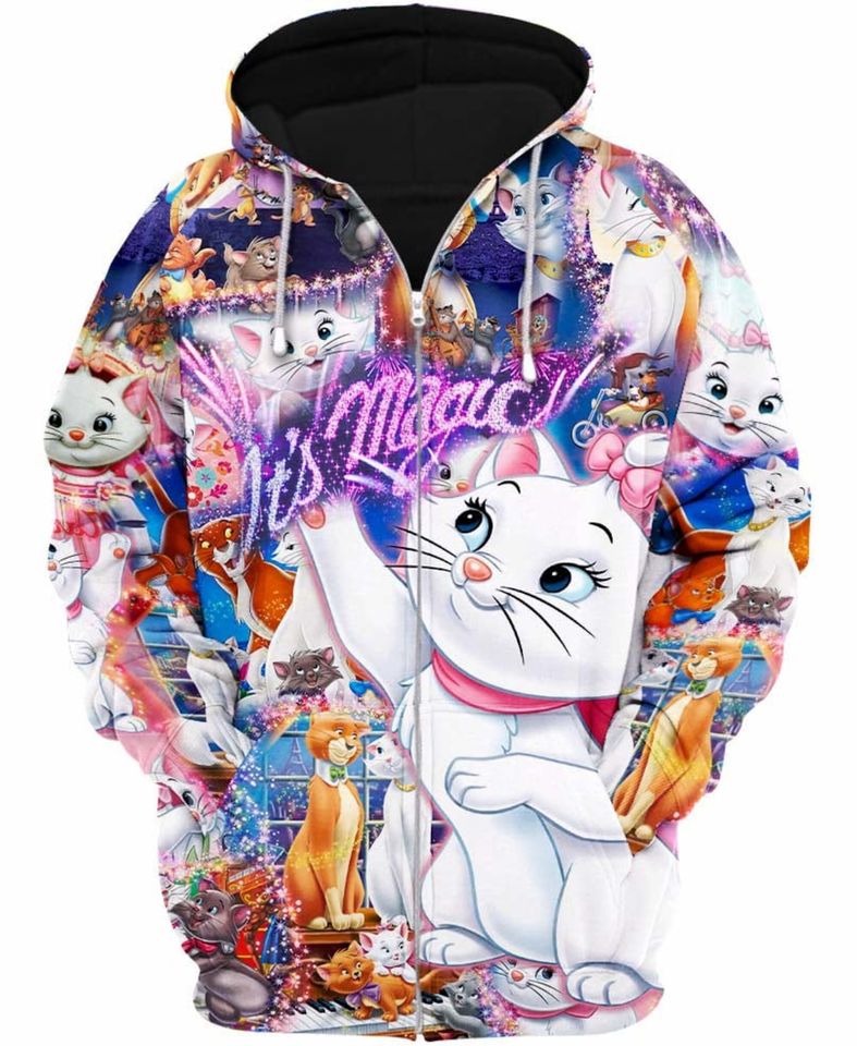 Its Magic The Aristocats Marie Cat | Disney 3D Hoodie