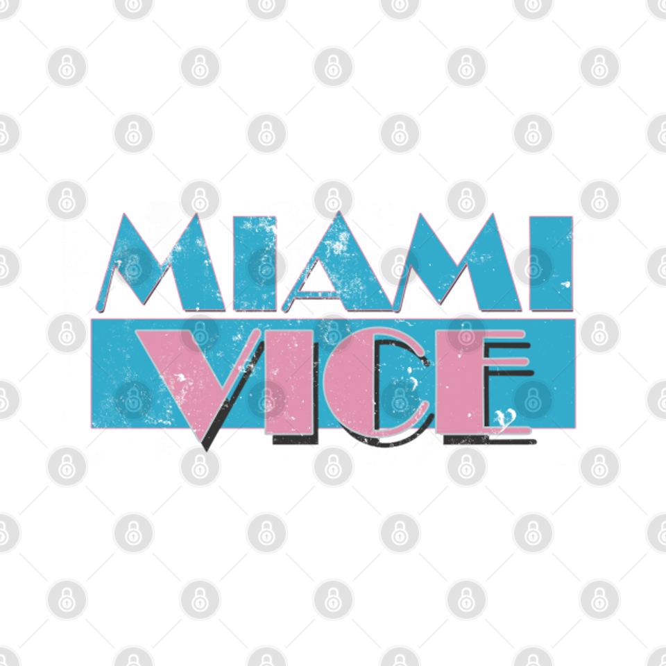Miami Vice, distressed - Miami Vice - T-Shirt