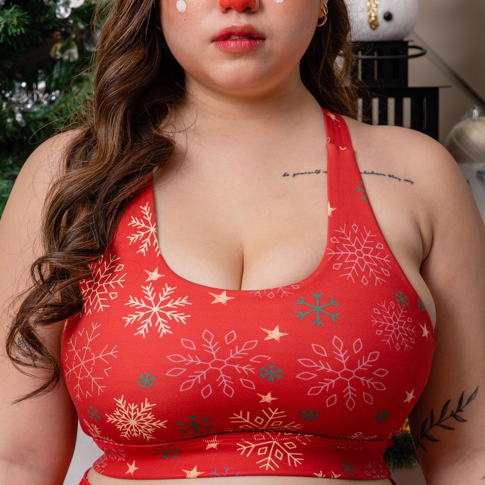 Winyasa Winter ruby reindeer bra