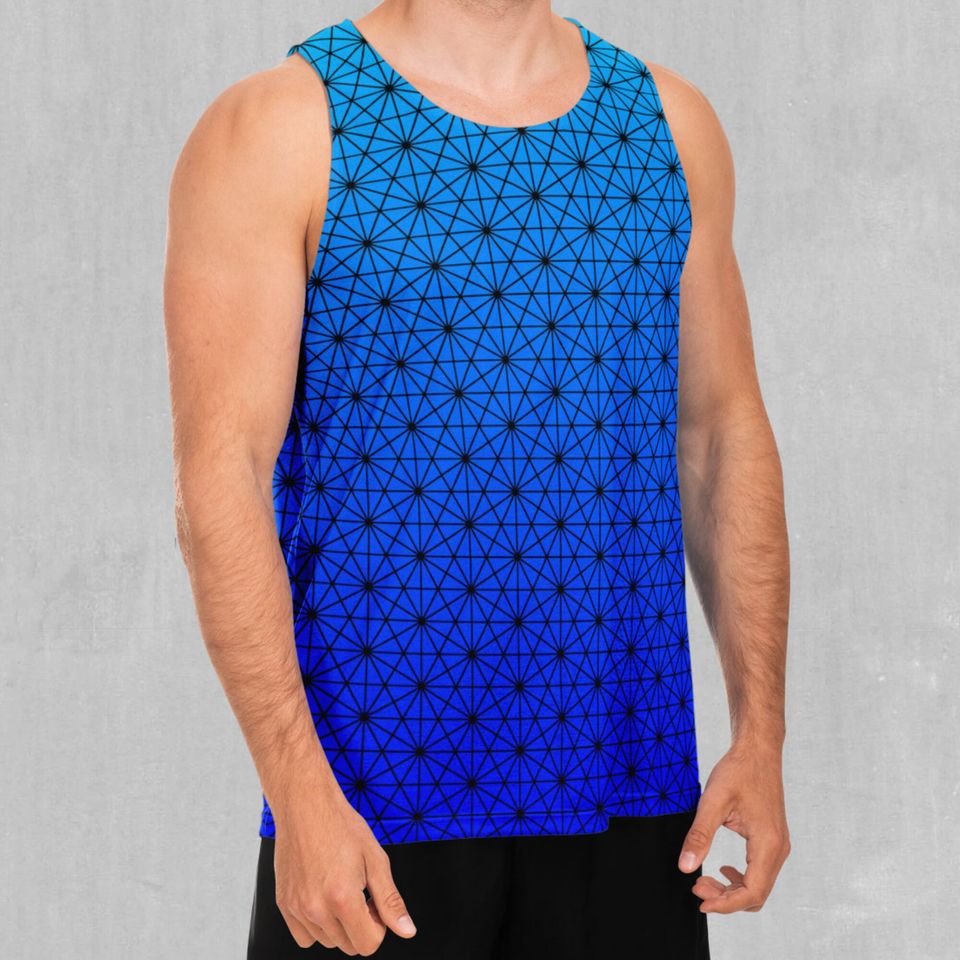 Star Net (Frost) Men's Tank Top Muscle Sleeveless Shirt