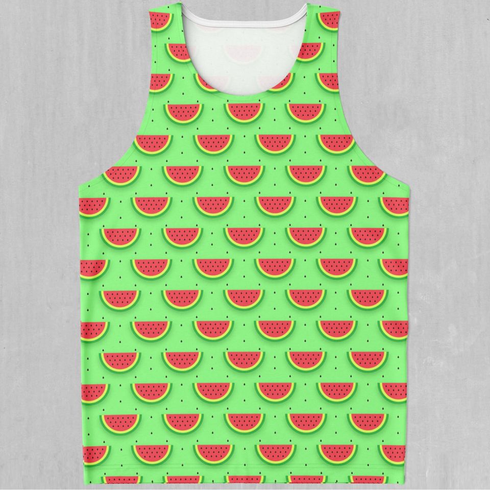 Watermelon Pattern Men's Tank Top Muscle Sleeveless Shirt
