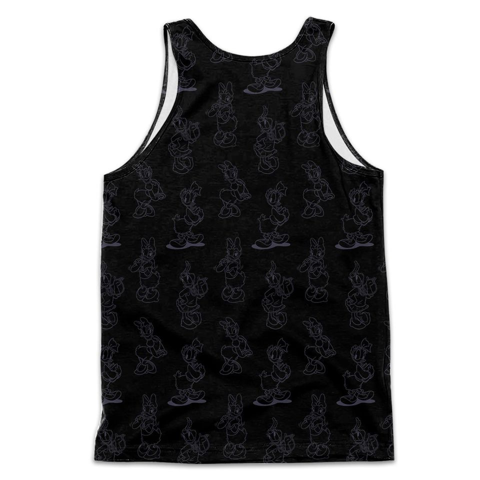 Daisy Duck Google Funny Quote Black Disney Cartoon 3D Tank Top