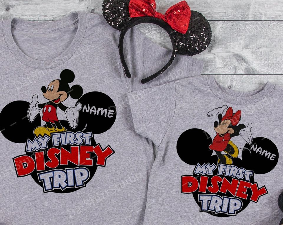 My first Disney Trip, Matching Disney Shirts ,Disney vacation