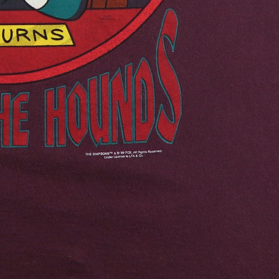 vintage 1999 The Simpsons C.M. Burns Release The Hounds Shirt