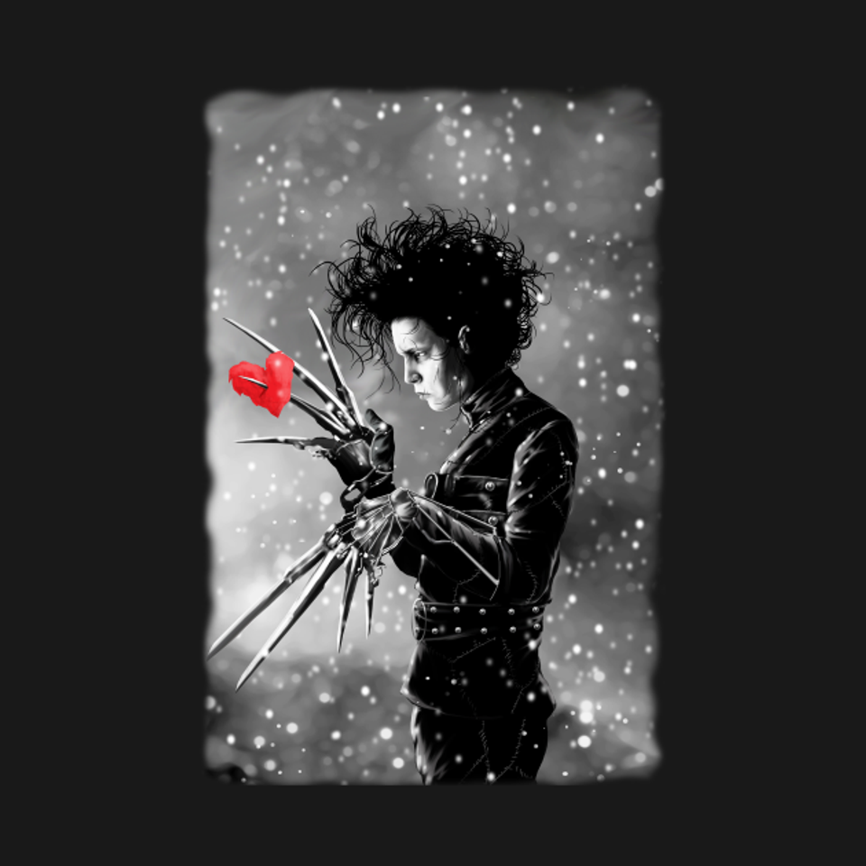 PAPER HEARTS - Edward Scissorhands - T-Shirt