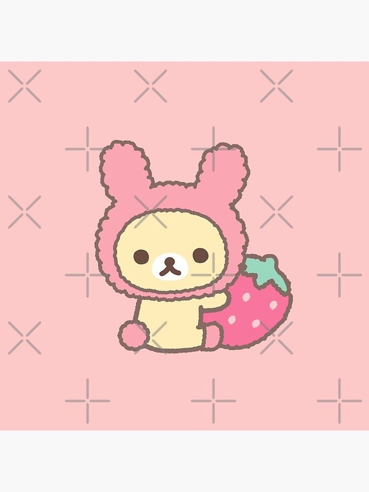 Rilakkuma Korilakkuma strawberry Pin