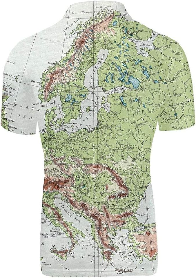 Sleevee Map Polo T-Shirts