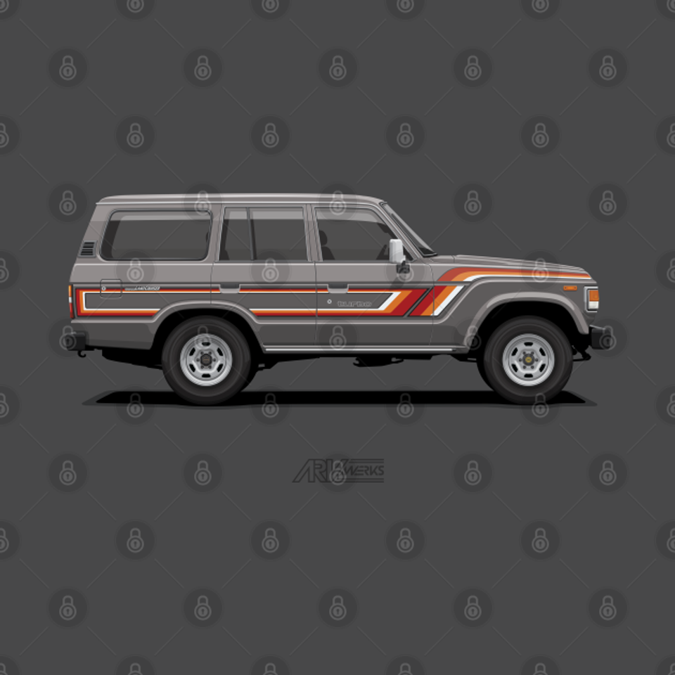 Land Cruiser 60 Grey - Land Cruiser - T-Shirt