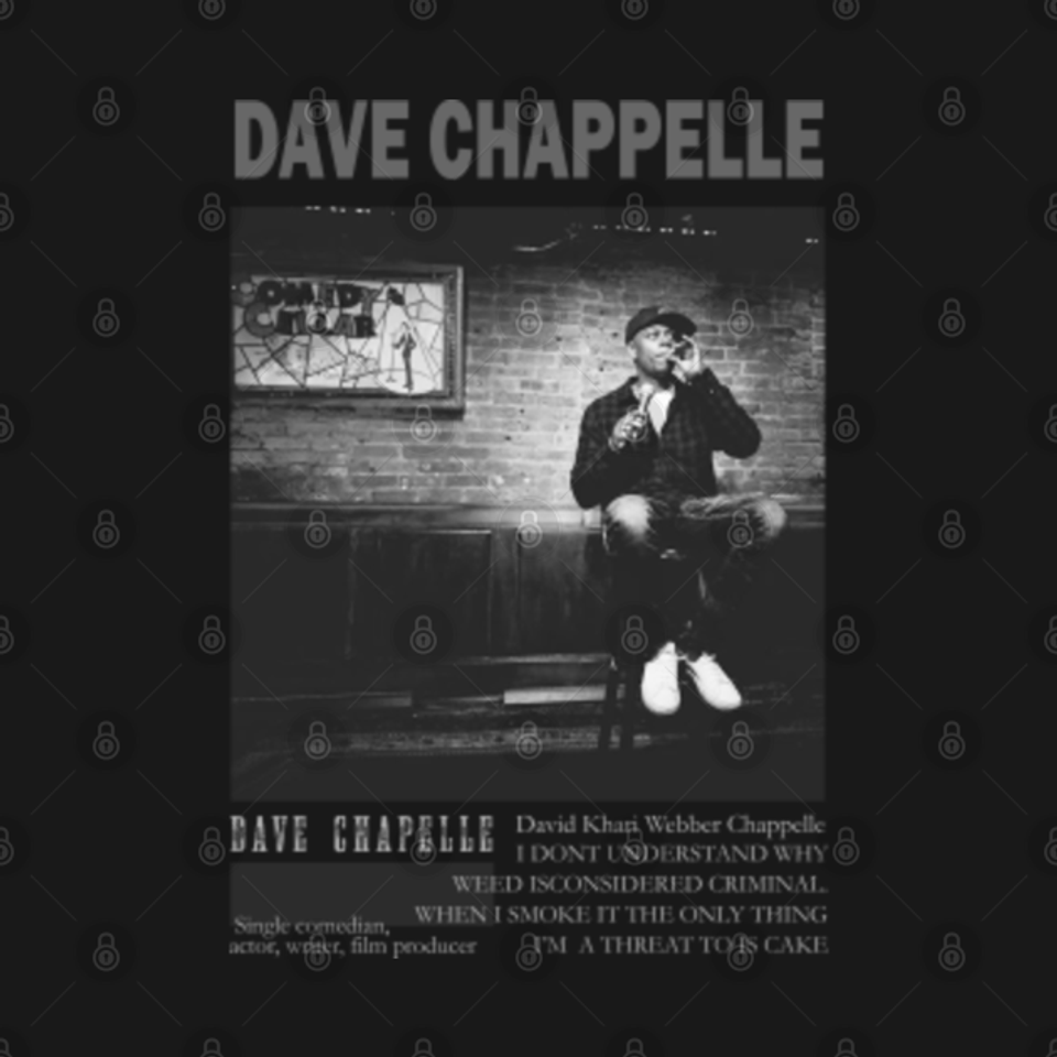 dave chappelle on stage - Dave Chappelle - T-Shirt