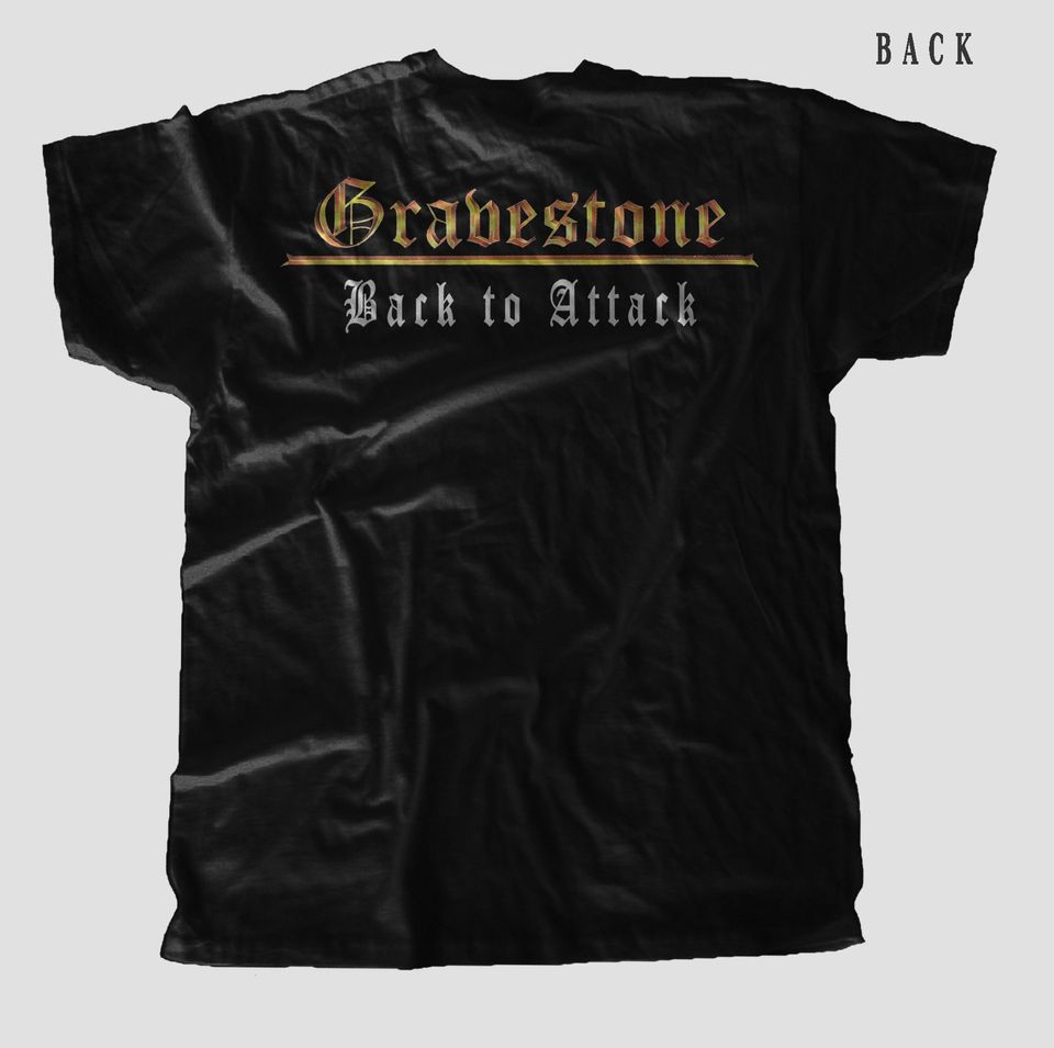 T-shirt -GRAVESTONE- Back to Attack