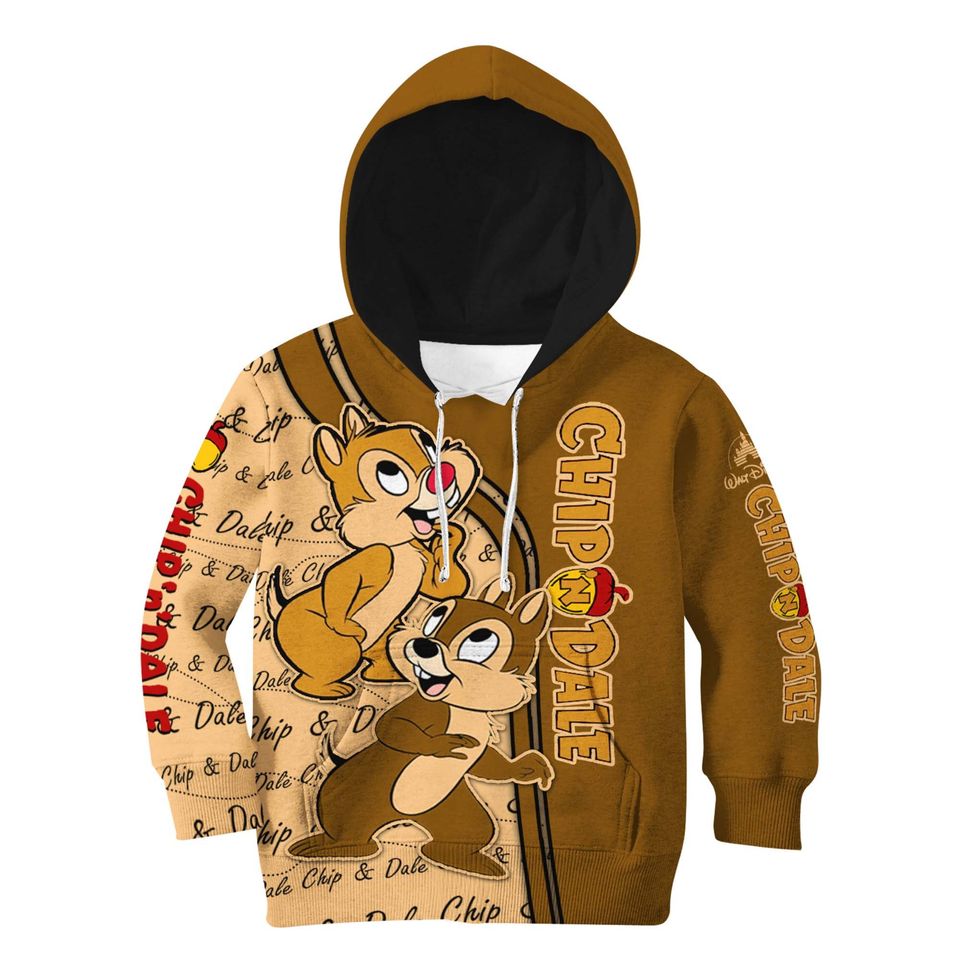 Chip And Dale Chipmunk | Disney 3D Hoodie