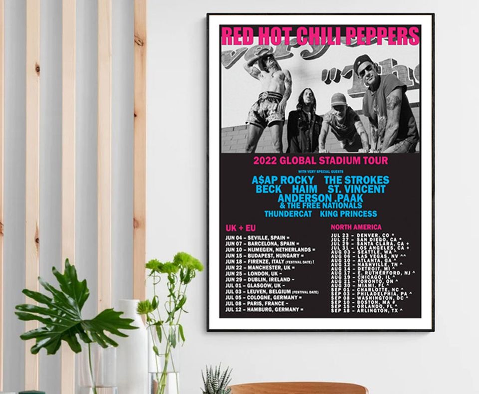 Red Hot Chili Peppers Tour 2022 Poster