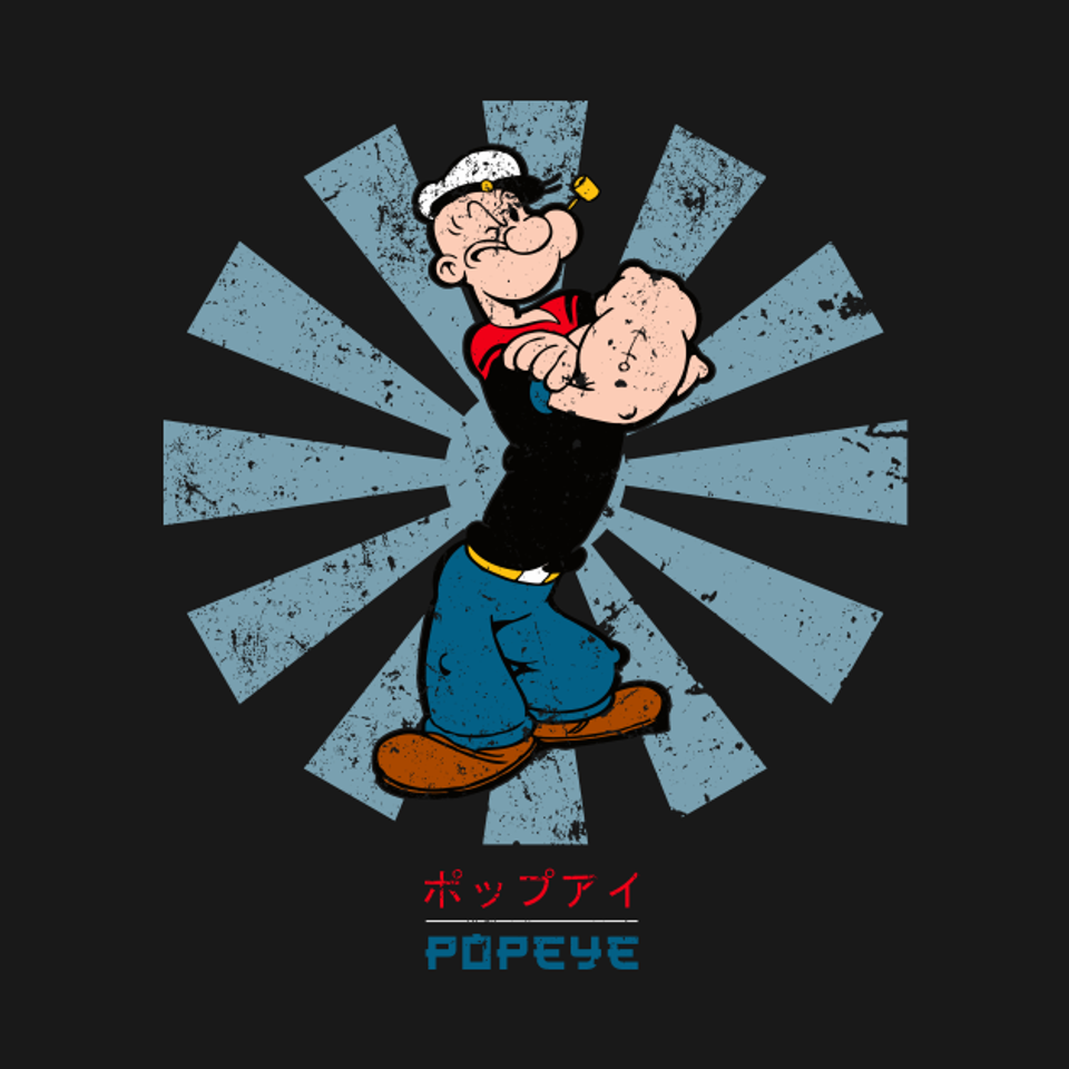Popeye Retro Japanese - Popeye - T-Shirt