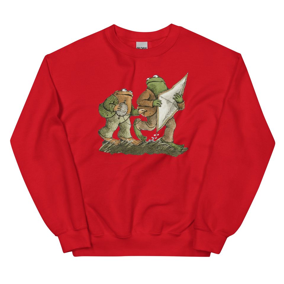 Frog and Toad Fly a Kite Sweatshirt, Frog and Toad Sweater, Frog and Toad