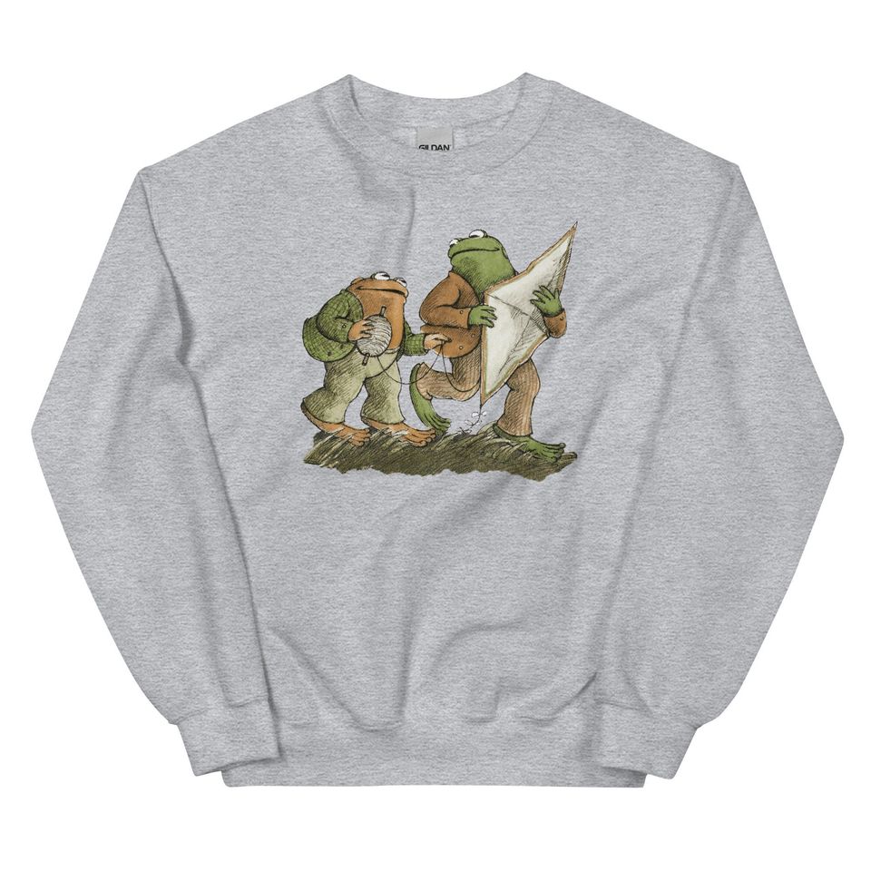 Frog and Toad Fly a Kite Sweatshirt, Frog and Toad Sweater, Frog and Toad