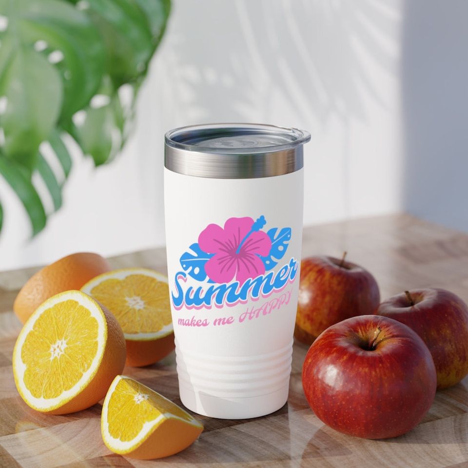 Summer makes me happy Tumbler, 20oz